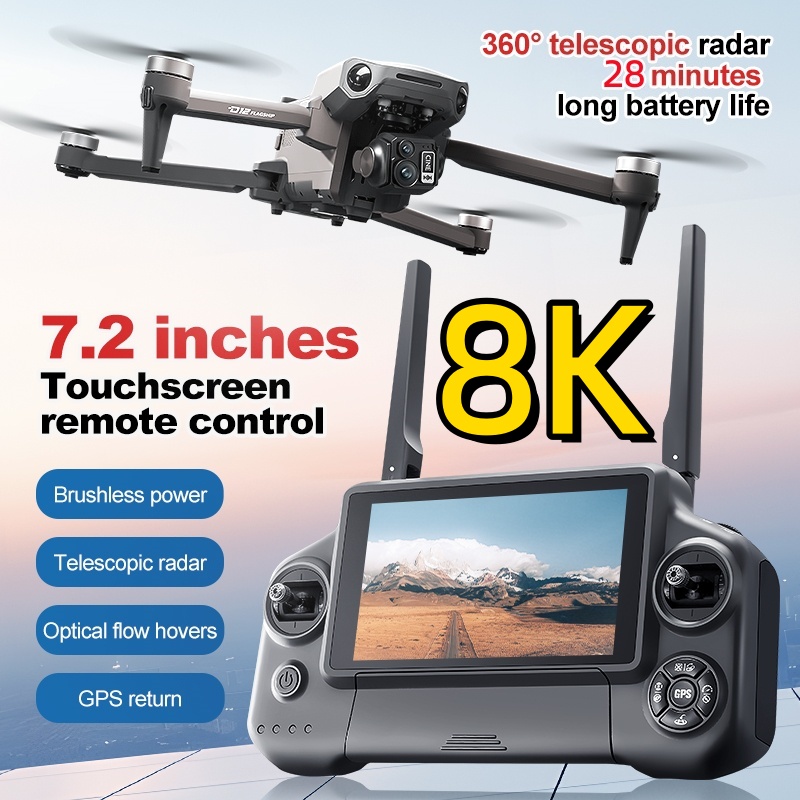 Rc Helicopter Electric - 8K 3 Axis Gimbal Brushless 7.2in