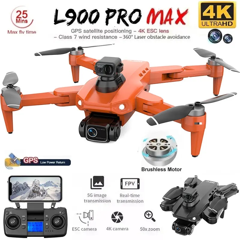 Rc Helicopter Parts - L900 Pro MAX GPS Drone 4K