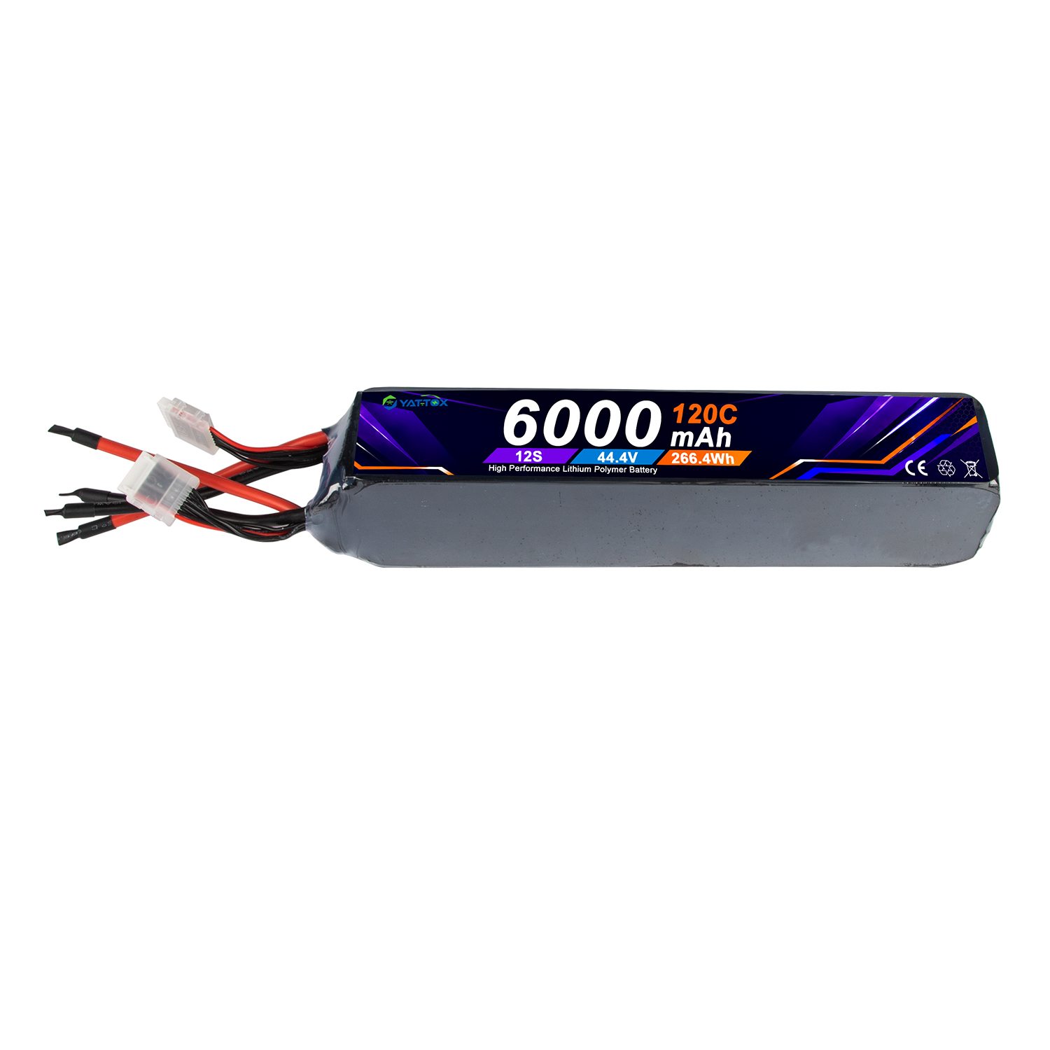 Rc Helicopter Large - Yattox 12S 6000mAh 120C 100%LCO Stick