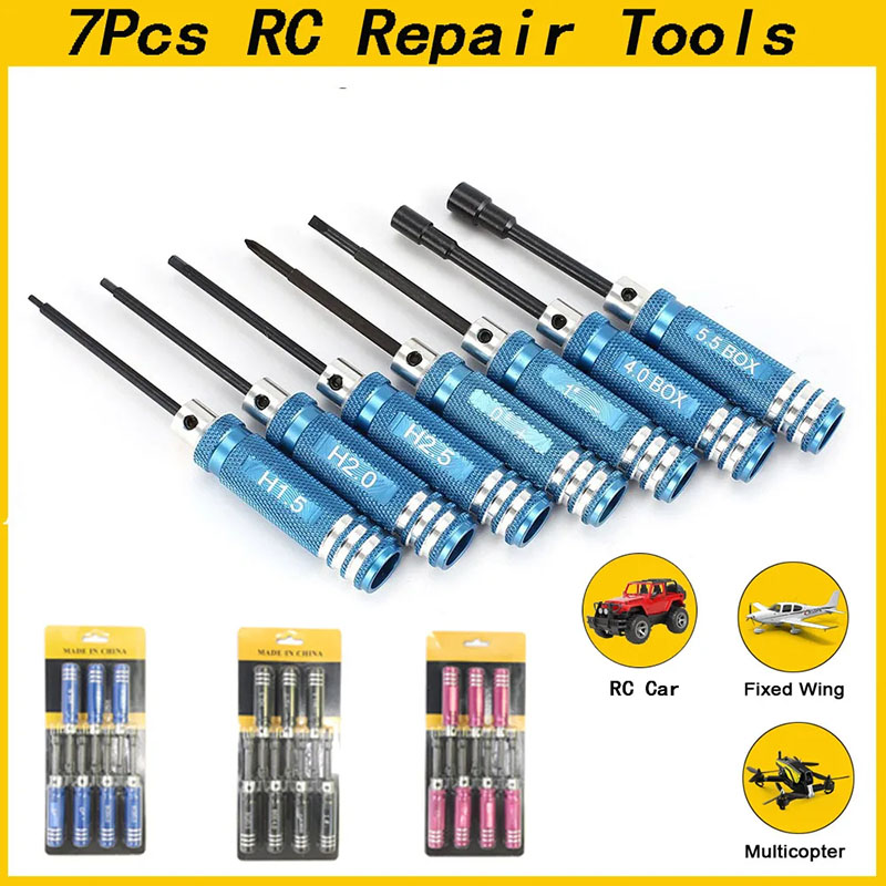 Rc Helicopter Tool Kit - 7Pcs 1.5 2.0 2.5mm RC Hex