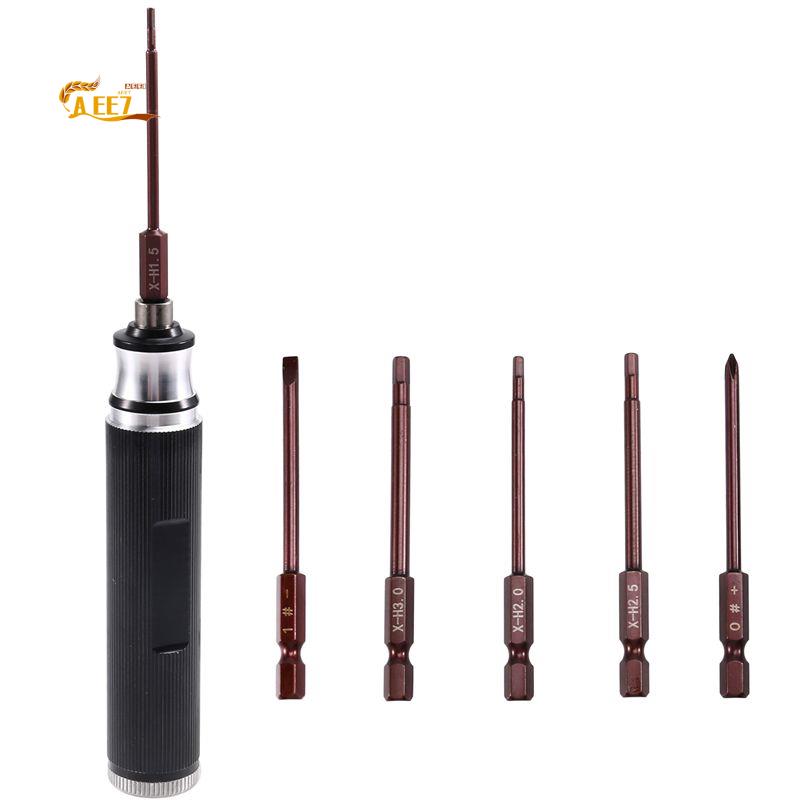 Rc Helicopter Tool Kit - AEE7-6-In-1 Hex Screwdriver 1.5/2.0/2.5/3.0Mm Repair Tool