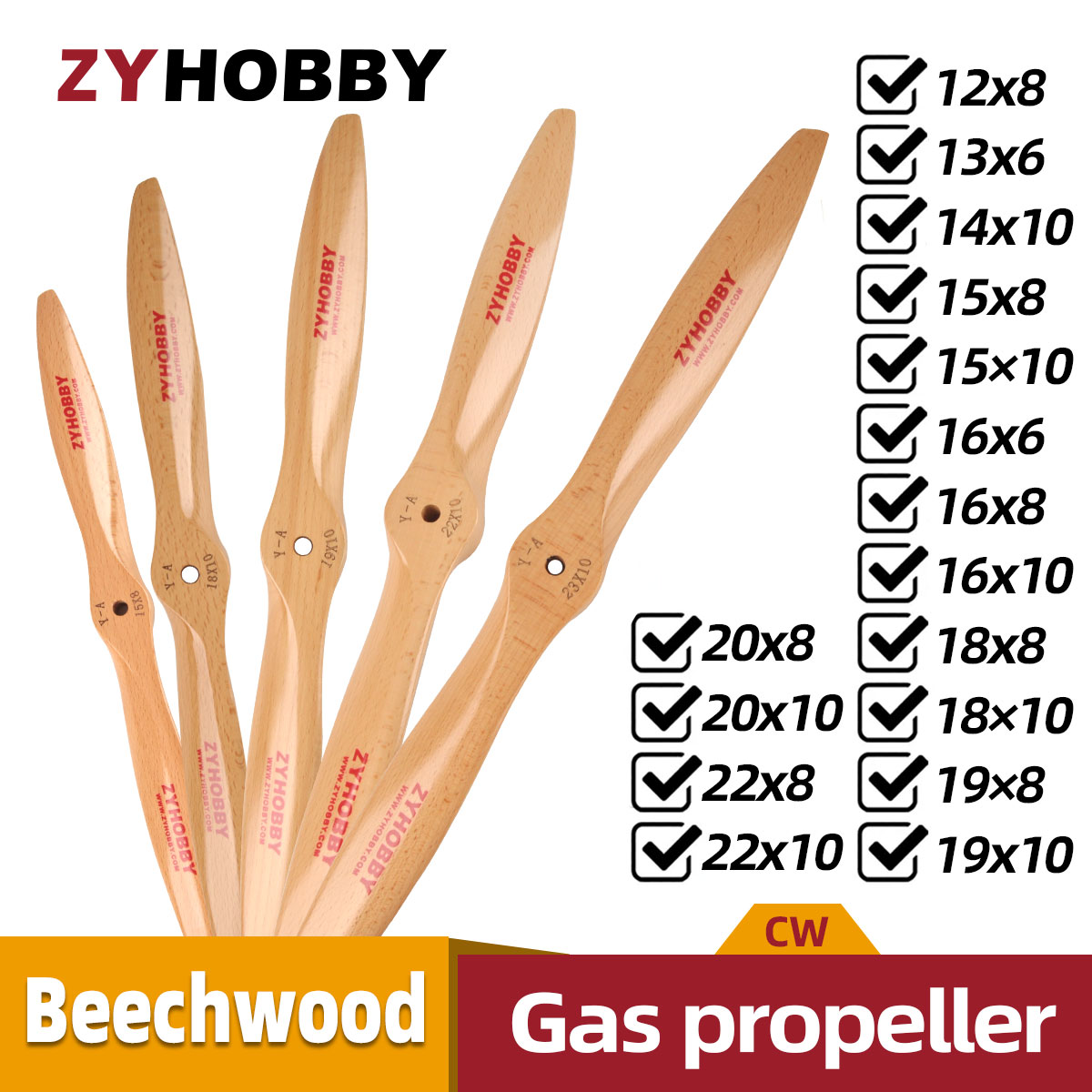 Rc Helicopter Bag - 1Pc Wood Wooden Prop CW Propeller