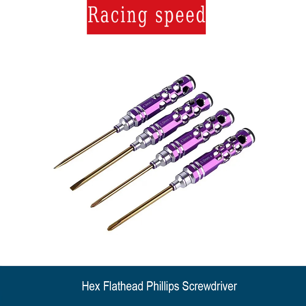 Rc Helicopter Tool Kit - 4pcs Hex Flathead Phillips Screwdriver Set