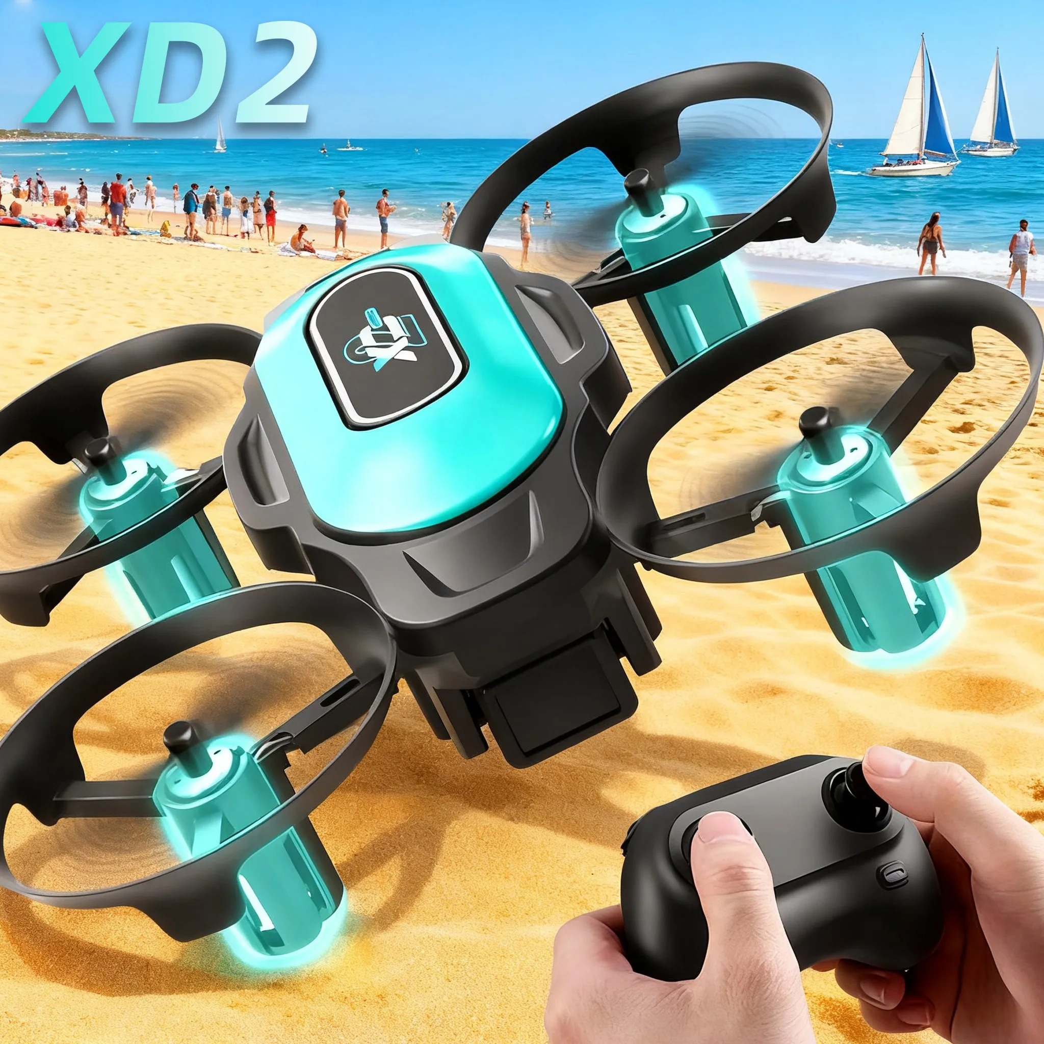 Rc Helicopter Case - XD2 Mini Drone, 360° Stunt Flips,