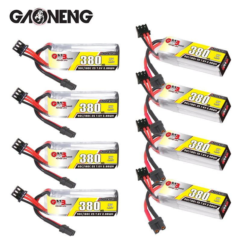 Rc Helicopter Parts - GNB 2S 7.6V 380mAh 90C/180C Lipo