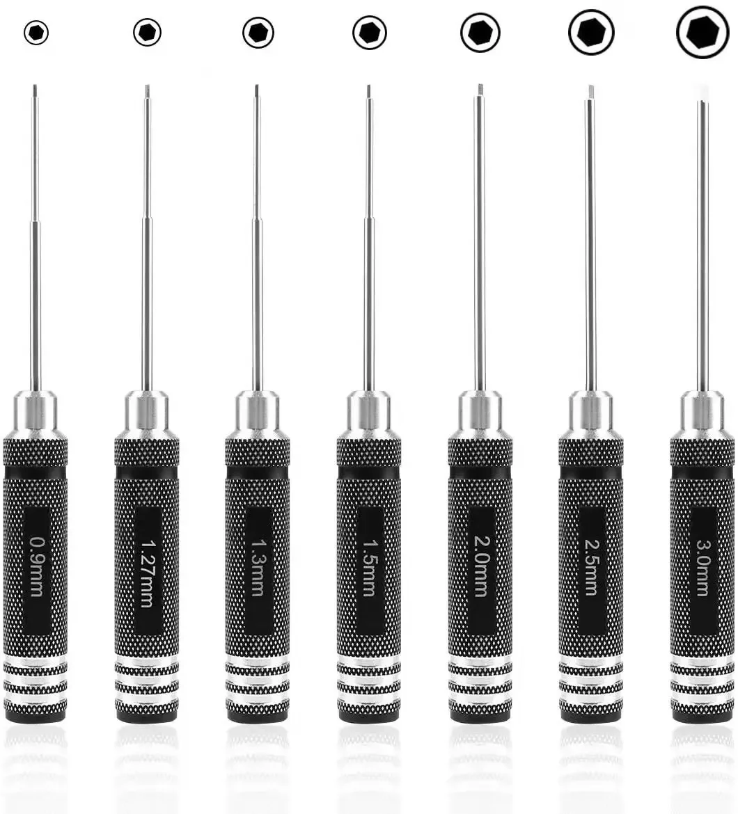 Rc Helicopter Tool Kit - Hex Driver 7/4PCS Hex Allen Screwdriver