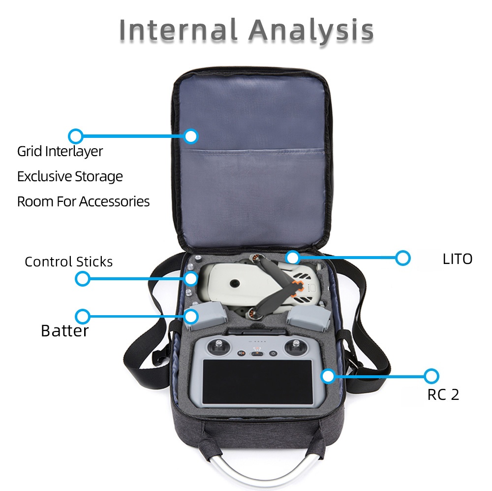 Rc Helicopter Bag - Protective Bag For DJI Lito X1/