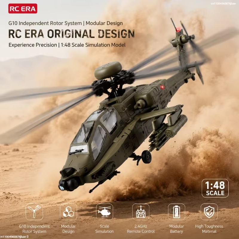 Rc Helicopter Single Rotor - In Stock Hot RC Era AH-64D