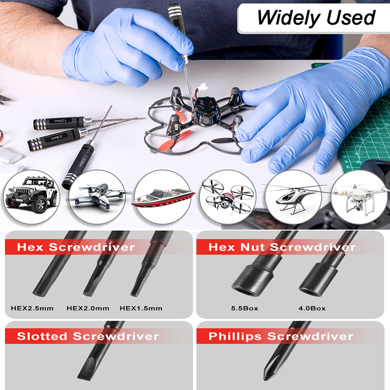 7Pcs 1.5 2.0 2.5mm RC Hex Driv - Rc Helicopter Tool Kit 评论和价格