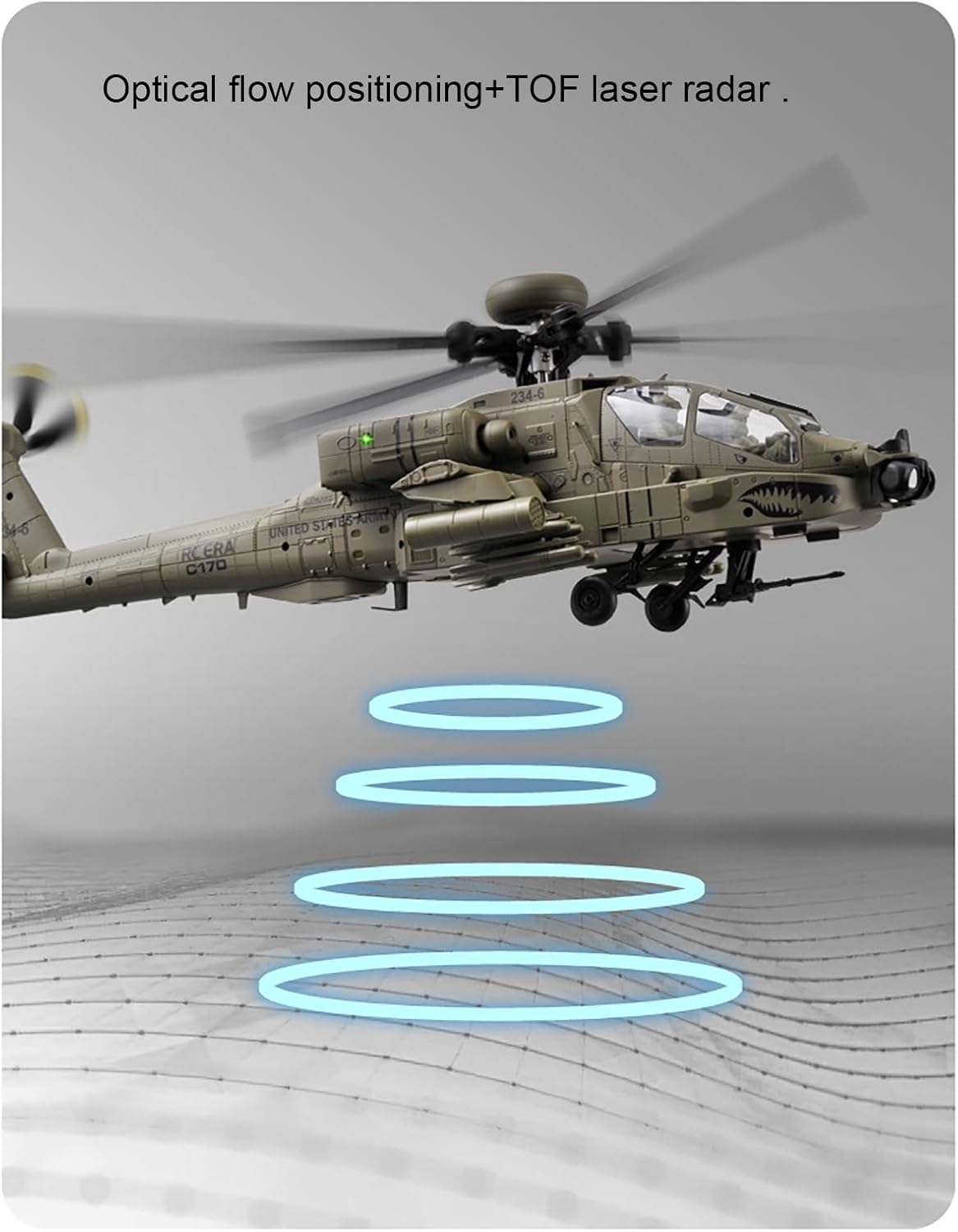 310MM 6CH C170 AH-64D Remote C - Rc Helicopter Large 评论和价格