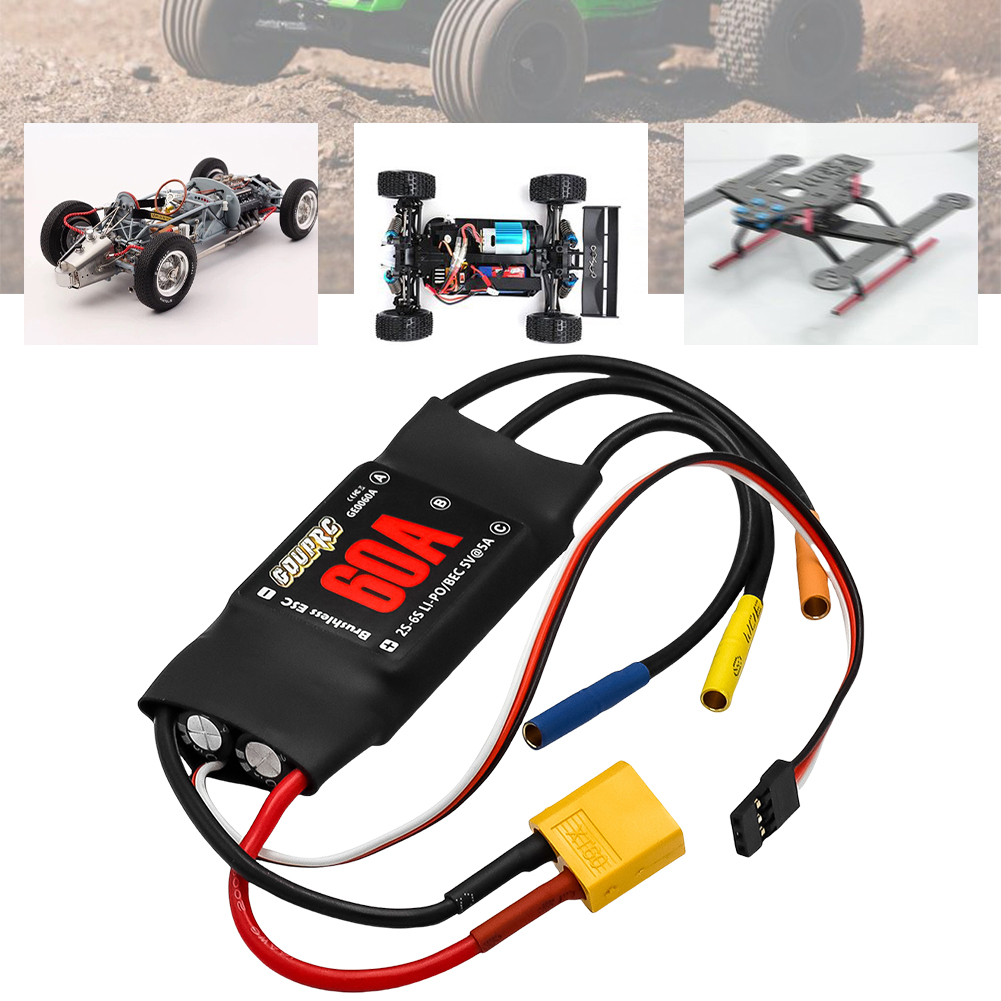60A Brushless ESC 2-6S Electri - Rc Helicopter Electric 评论和价格