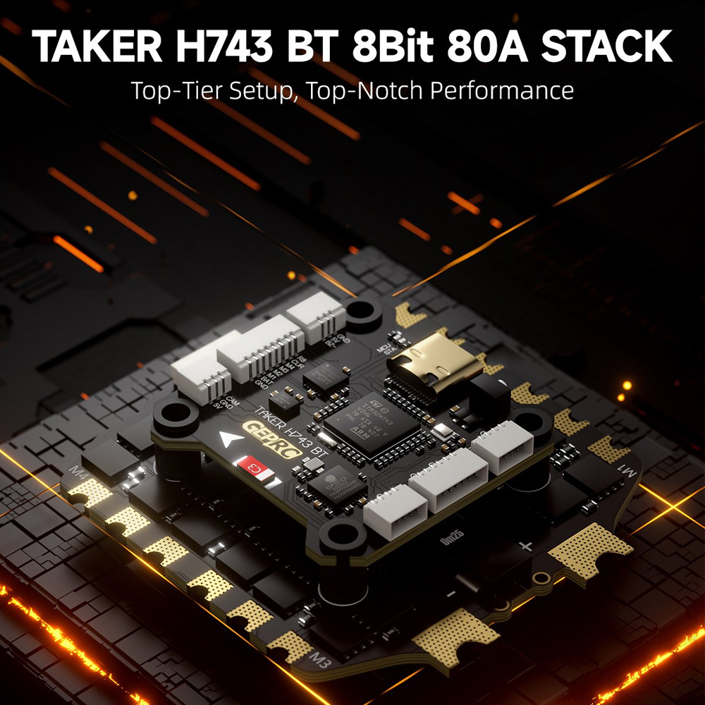 GEPRC TAKER H743 BT 8Bit 80A S - Rc Helicopter Gyro 评论和价格
