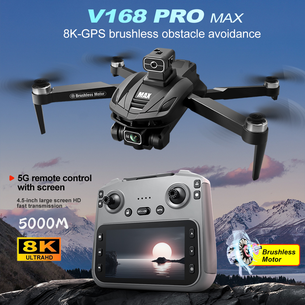 V168 PRO Max GPS Drone 8K Prof - Rc Helicopter Charger 评论和价格