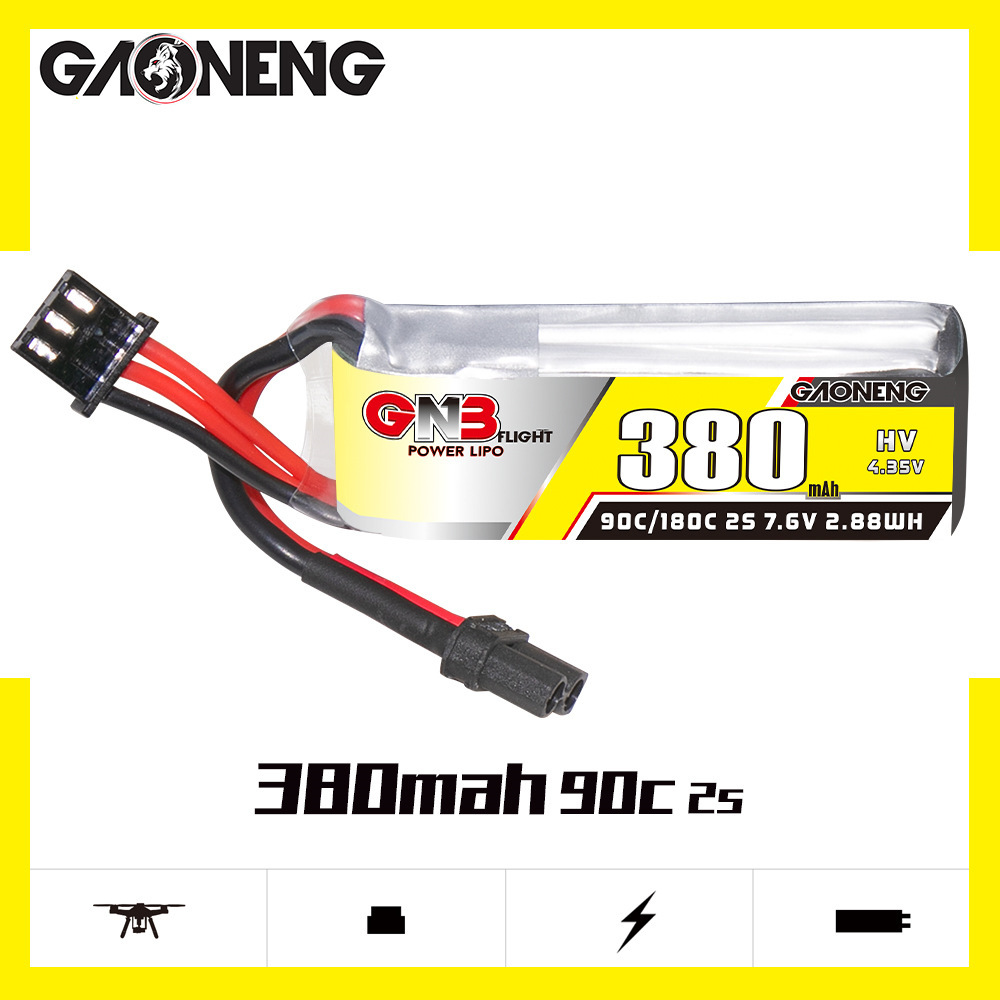 GNB 2S 7.6V 380mAh 90C/180C Li - Rc Helicopter Parts 评论和价格