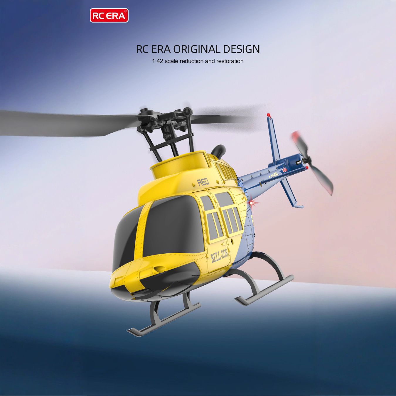 A60 1/42 Scale Bell 206 RC Hel - Rc Helicopter Single Rotor 评论和价格