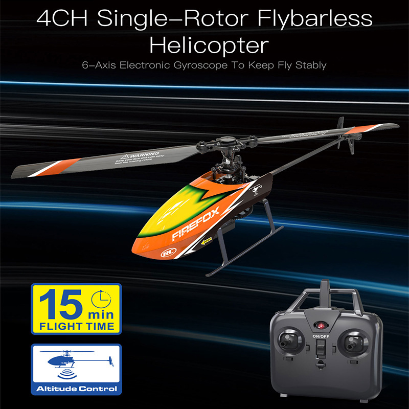 Single-Rotor Flybarless RC Hel - Rc Helicopter Single Rotor 评论和价格