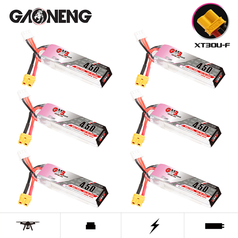 GNB LiPo Battery HV 2S 7.6V 45 - Rc Helicopter Parts 评论和价格