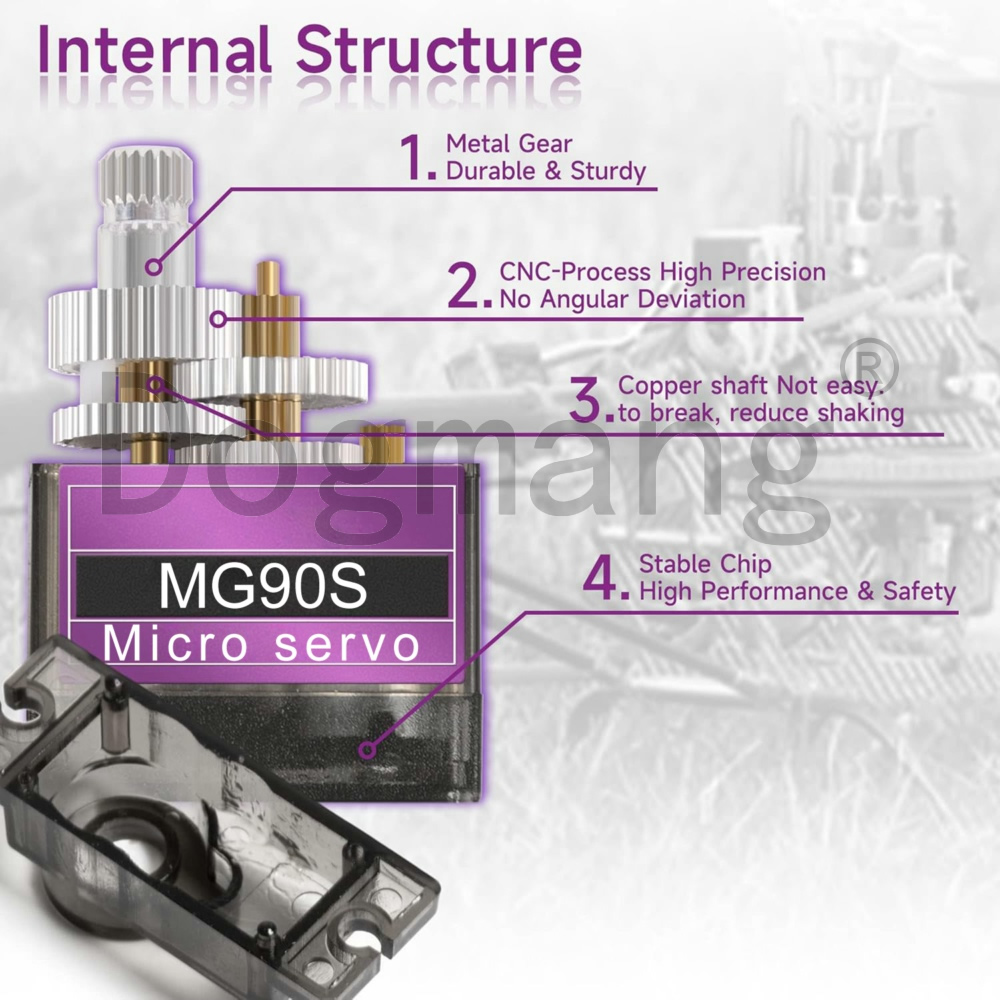 MG90S Servo 1/2/4/10/20/50 Pcs - Rc Helicopter Servo 评论和价格