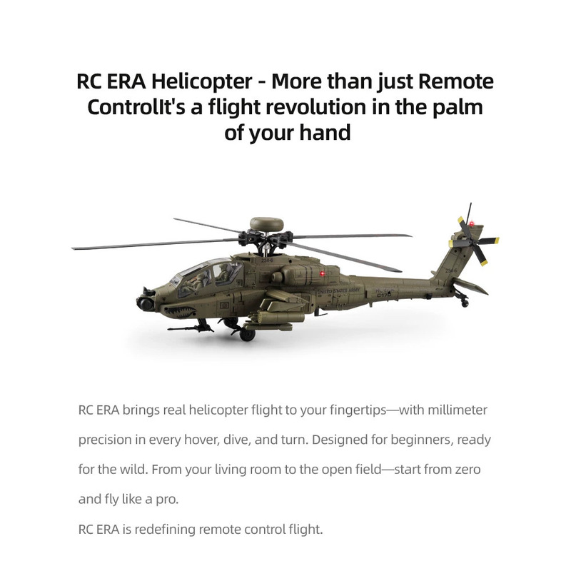Rc Era C170 Ah 64d Apache Rc H - Rc Helicopter Single Rotor 评论和价格