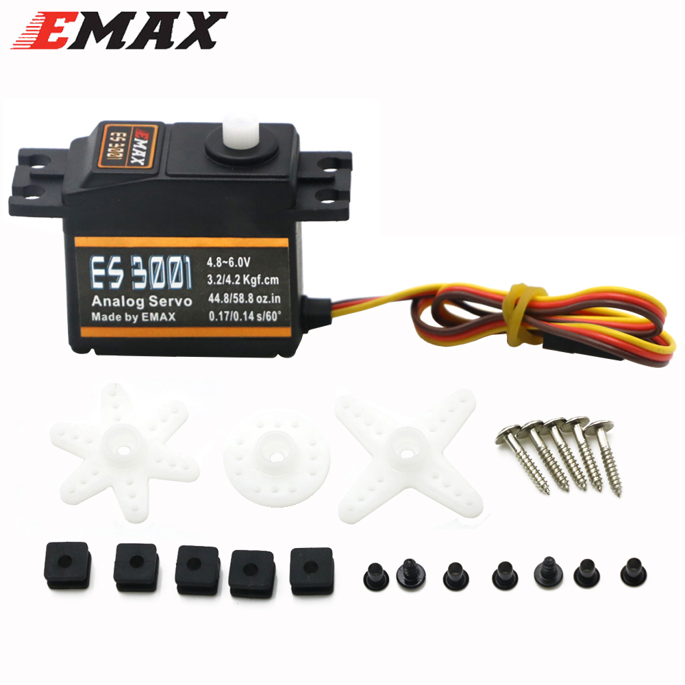 1/4PCS EMAX ES3001 4.8-6.0V 37 - Rc Helicopter Servo 评论和价格