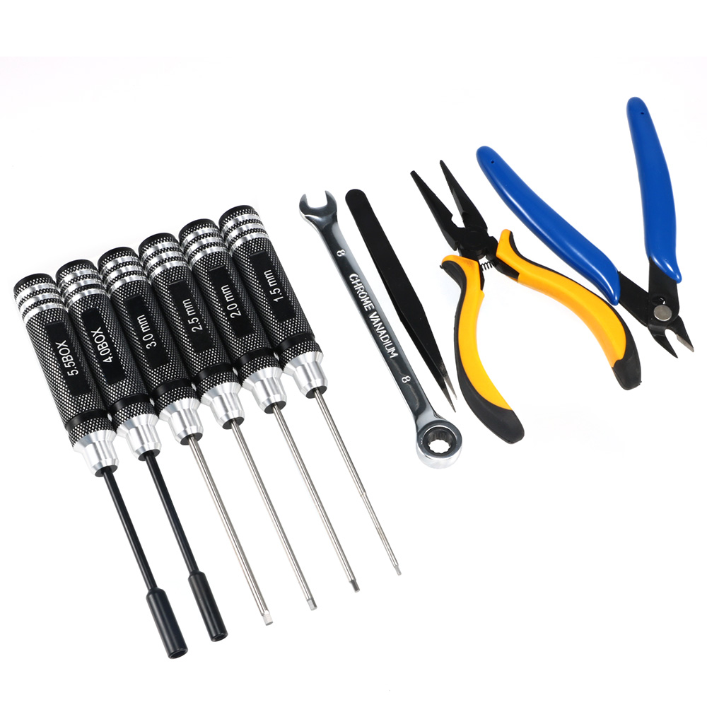 10PCS 10in1 FPV Drone RC Tool  - Rc Helicopter Tool Kit 评论和价格
